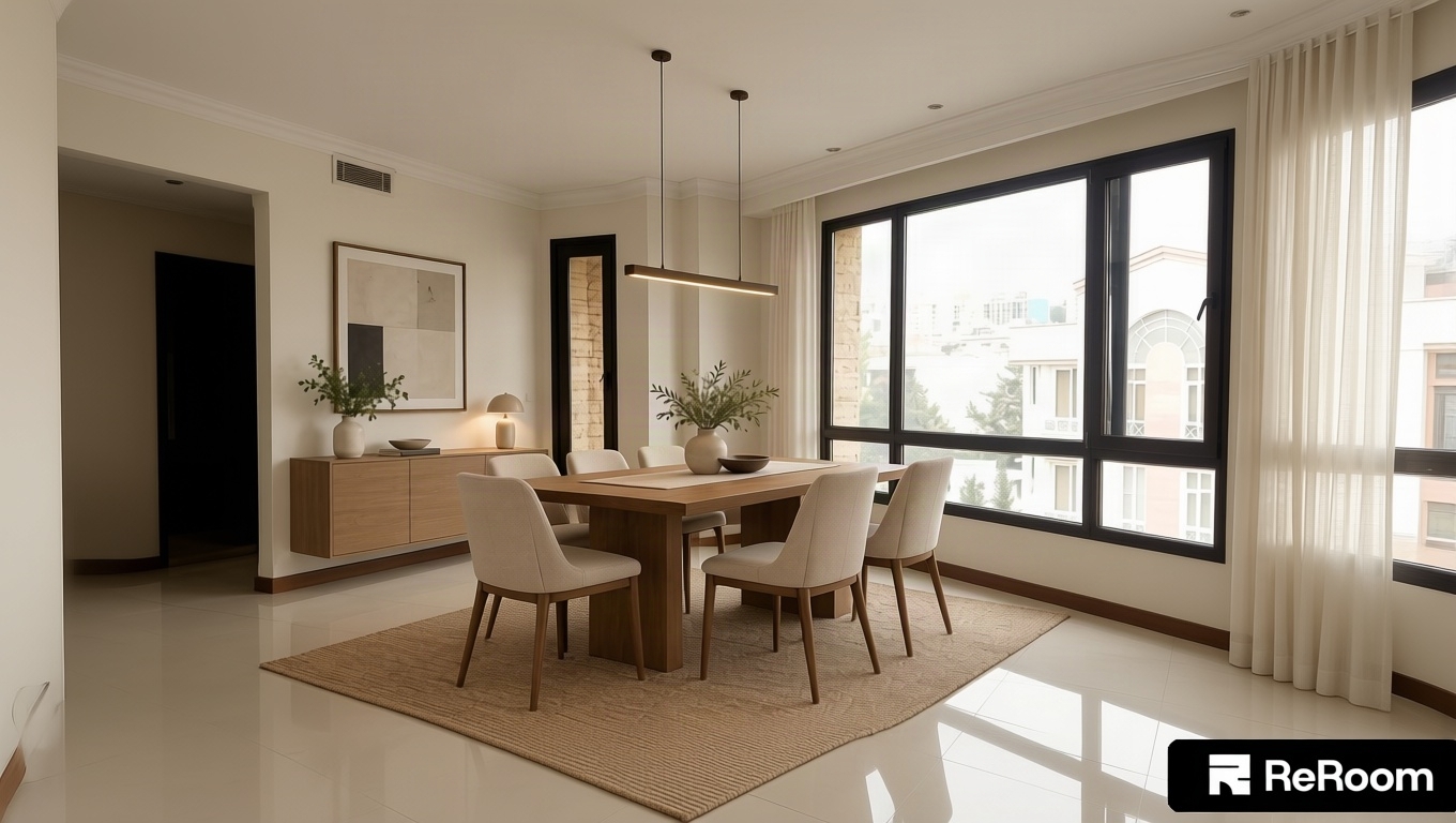 i want modern minimal dining room